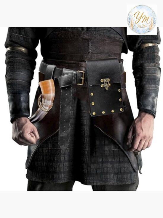 Steampunk Waist Bag Fanny Pack Renaissance Cosplay Belt Pouch Phone Holder main image 6
